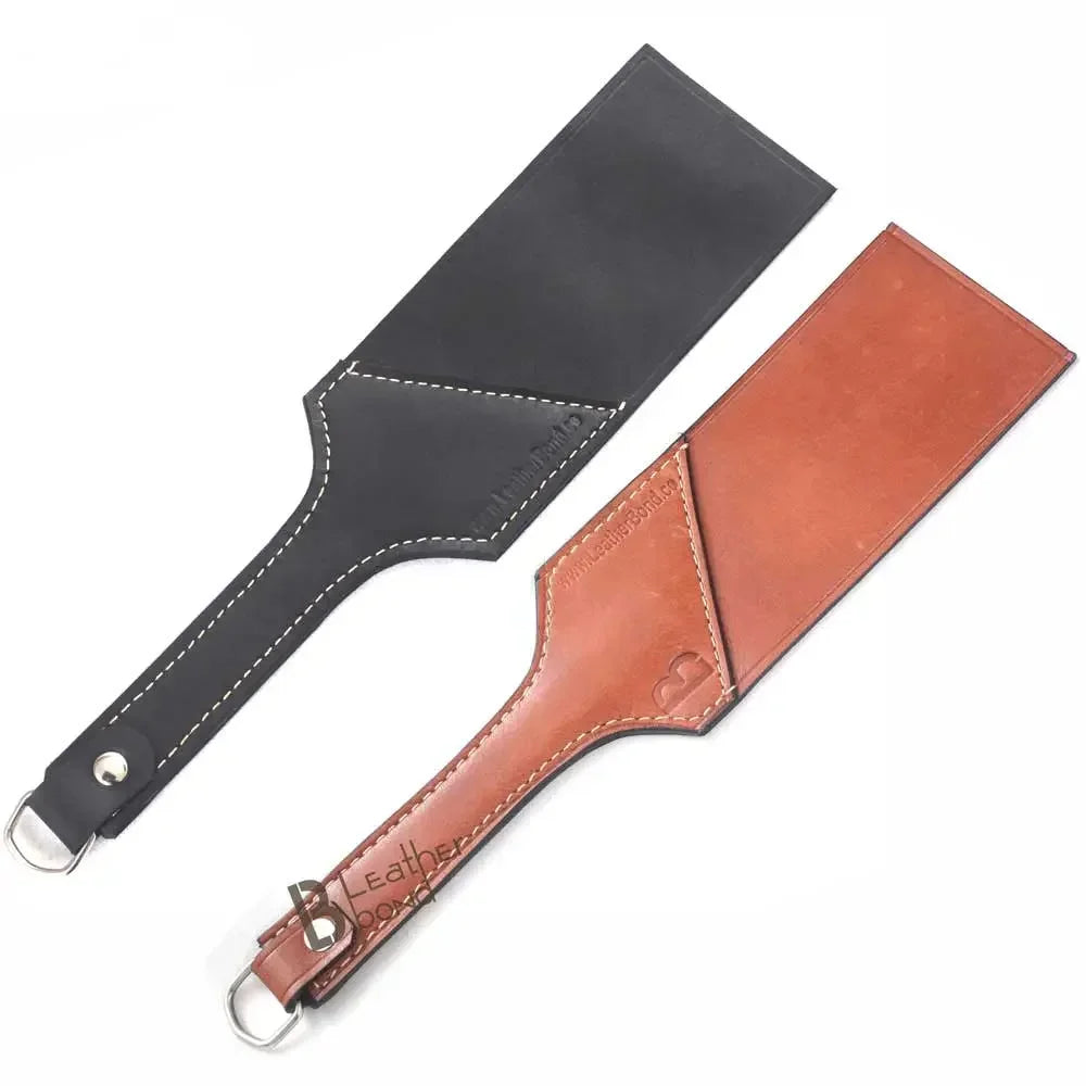 Real Cow Hide Belting Leather Paddle Slapper Medium Weight and Flexible & Hand Made
