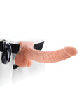Fetish Fantasy Series 9" Vibrating Hollow Strap - Flesh