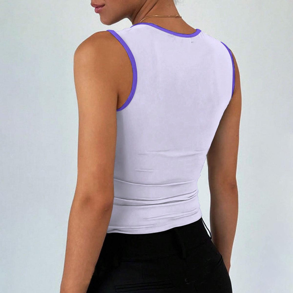 Good Pup Purple Crop Tank Top