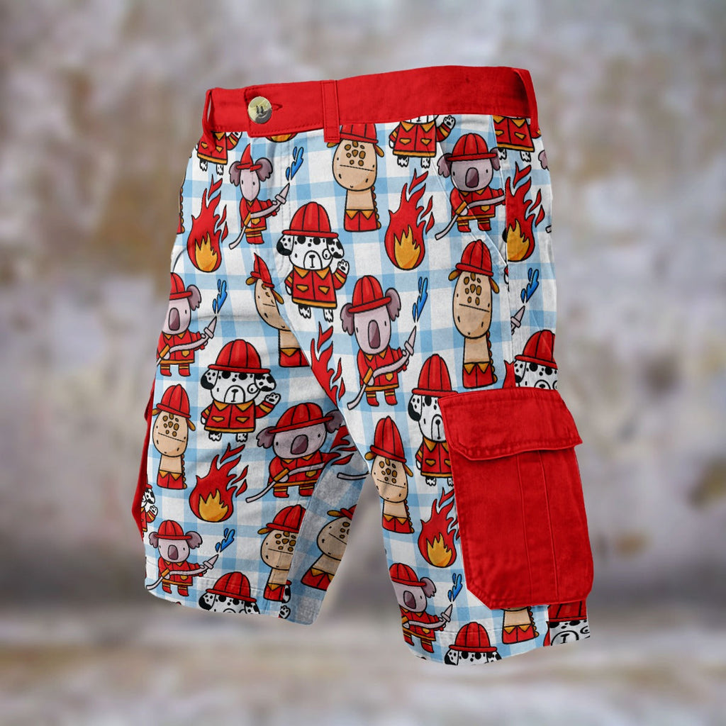 Little Rescue Pup Cargo Play Shorts