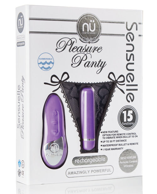 Nu Sensuelle Pleasure Panty - Purple
