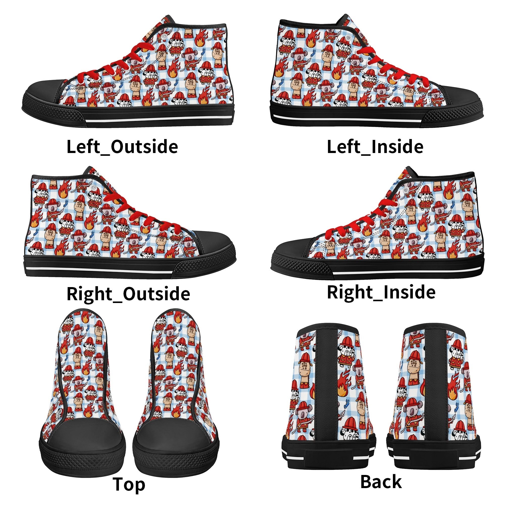 Little Rescue Pup Canvas High Top Sneakers
