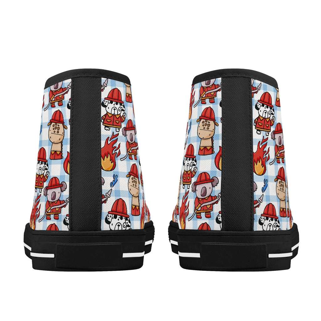 Little Rescue Pup Canvas High Top Sneakers