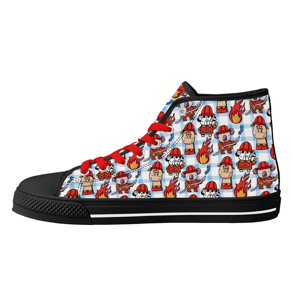 Little Rescue Pup Canvas High Top Sneakers