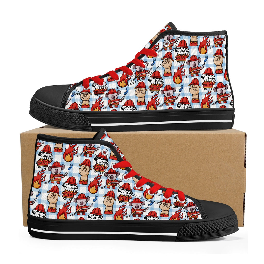 Little Rescue Pup Canvas High Top Sneakers