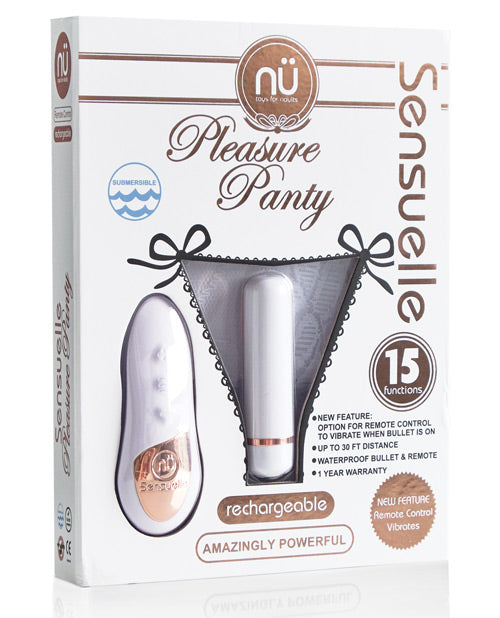 Nu Sensuelle Pleasure Panty - White