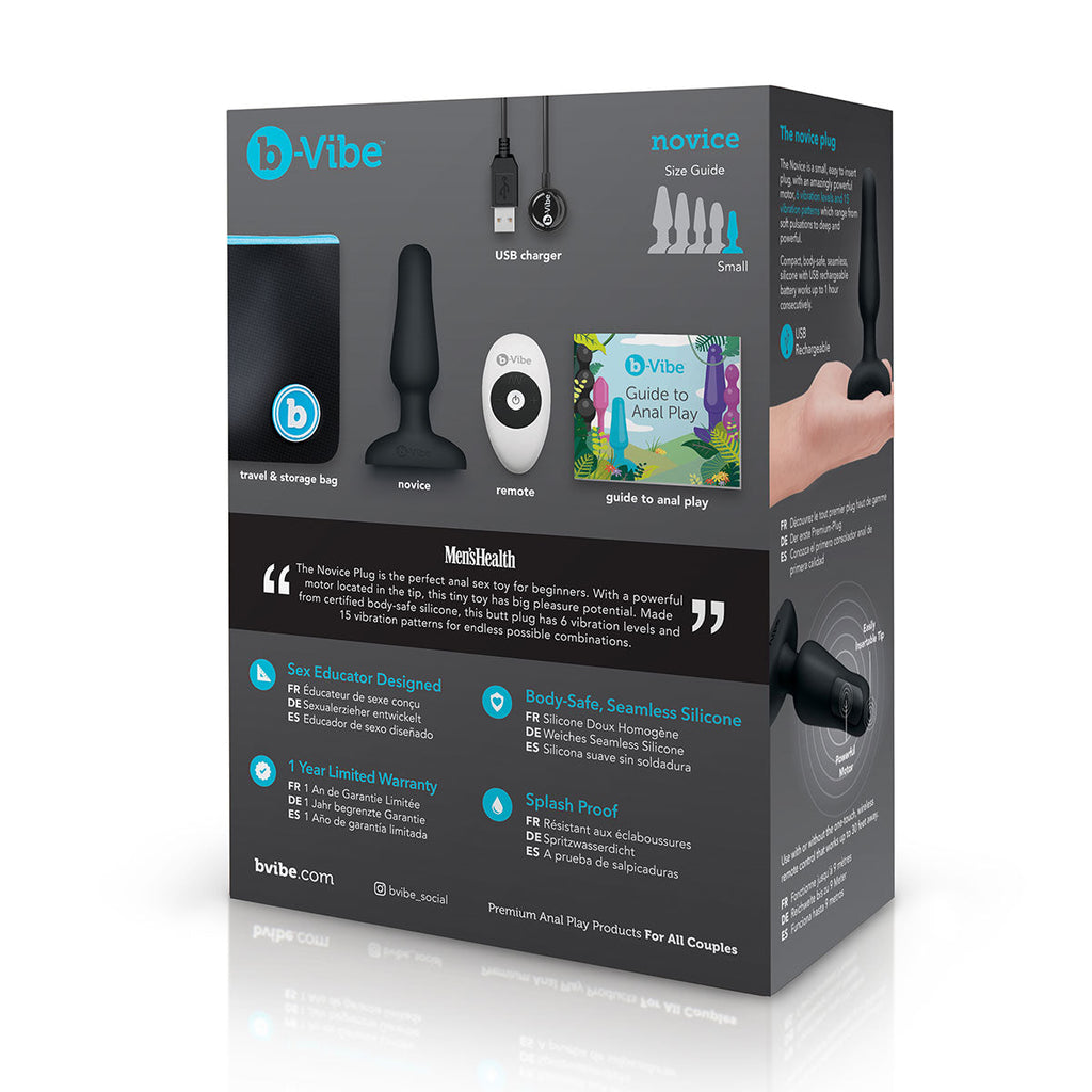 b-Vibe Novice Anal Plug - Black