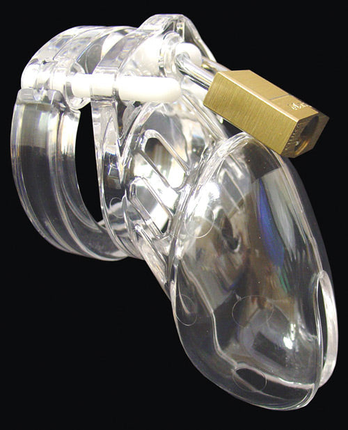 CC-6000S 2 1/2" Cock Cage & Lock Set - Clear