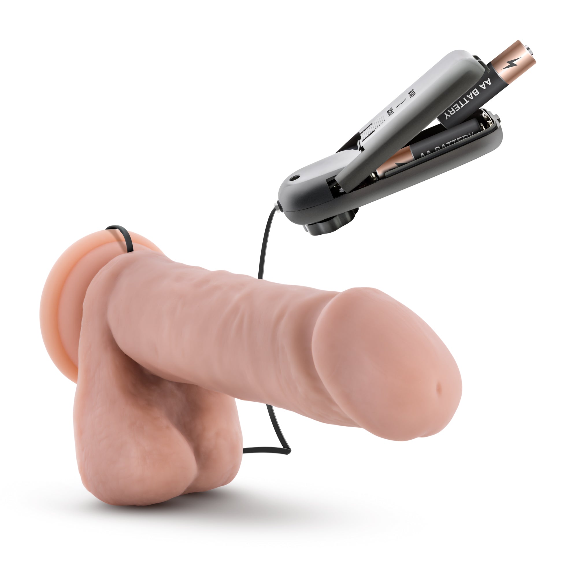 Coverboy The Goalie 8" Vibrating Dildo - Vanilla