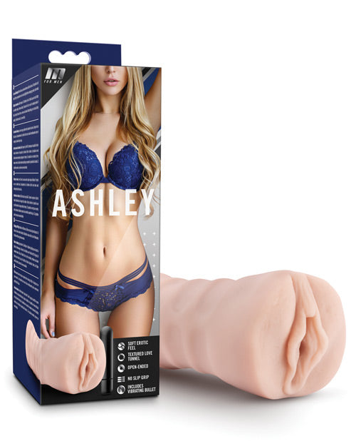M for Men Male Ashley Vagina Stroker with Bullet Vibrator