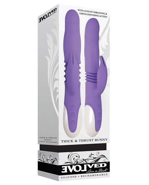 Thick & Thrust Bunny Rabbit Vibrator - Purple