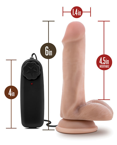Dr. Rob 6" Vibrating Dildo - Vanilla