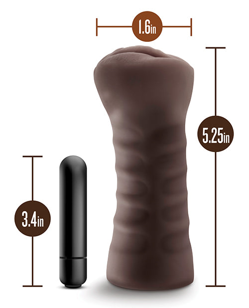 Blush Hot Chocolate Alexis Realistic Stroker - Chocolate