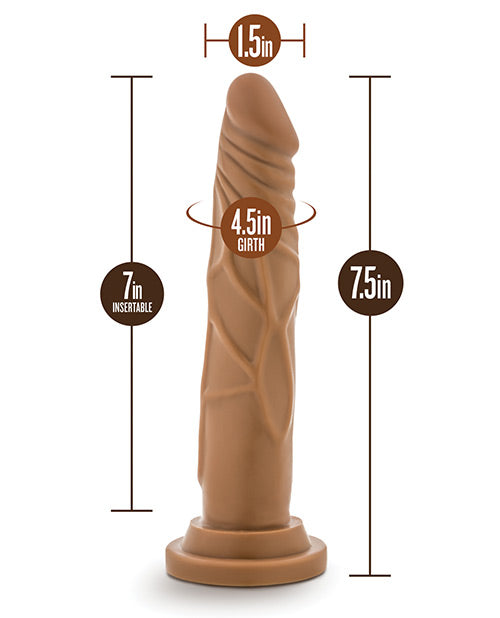 Dr. Skin Realistic 7.5" Dildo Mocha