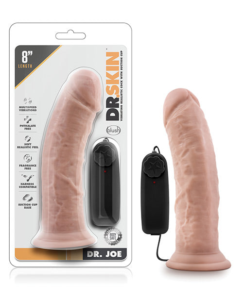 Dr. Joe 8" Vibrating Dildo - Vanilla