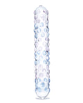 Glas Purple Rose Nubby 7 inch Glass Dildo