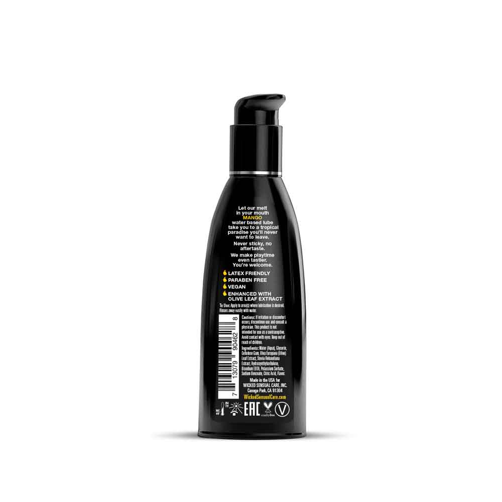 Aqua Mango Flavored Water Based Intimate Lubricant - 4 Fl. Oz.