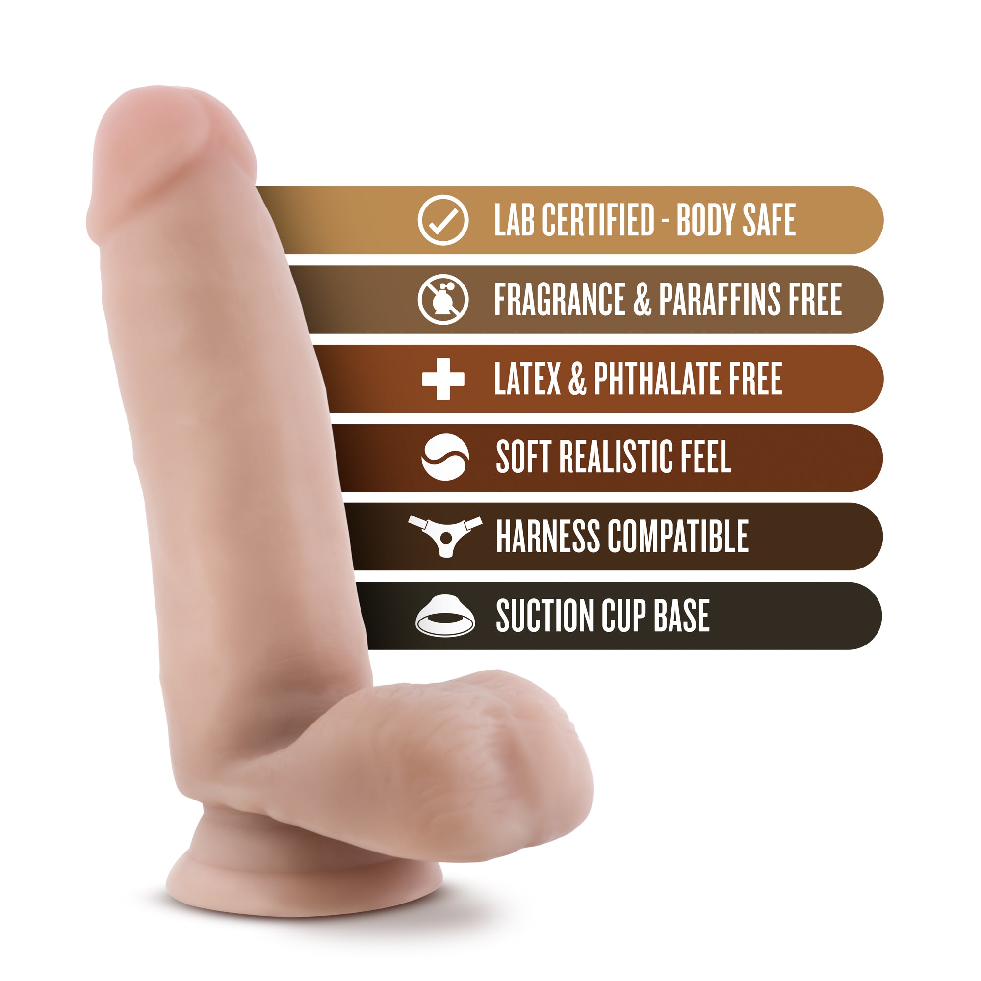 Coverboy The Surfer Dude 7" Dildo - Flesh