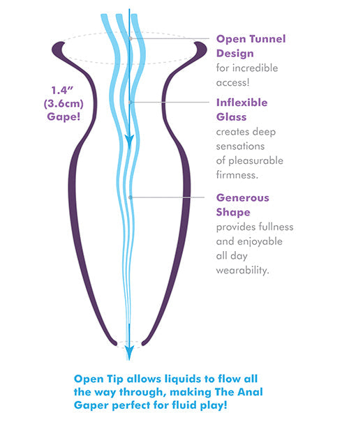 Anal Fantasy Elite Mega Anal Glass Gaper Clear