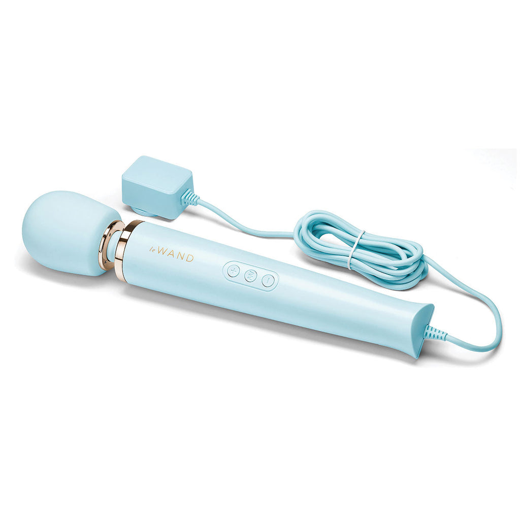 Le Wand Plug-In Vibrating Wand Massager - Blue