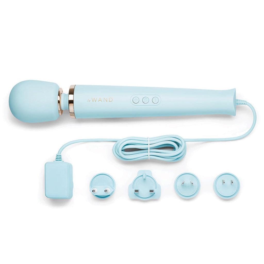 Le Wand Plug-In Vibrating Wand Massager - Blue