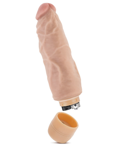 Dr. Skin Vibe 9 - 7" Vibrating Dildo - Beige