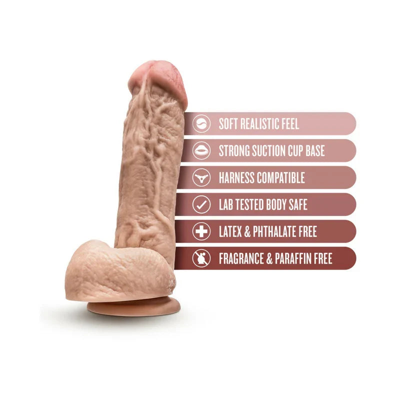 Hung Rider Trigger 8.5" Realistic Dildo - Flesh