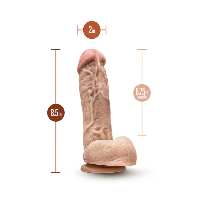 Hung Rider Trigger 8.5" Realistic Dildo - Flesh