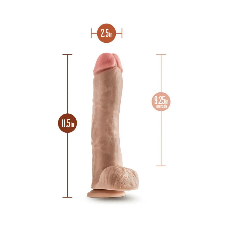 Hung Rider Hammer 11.5" Dildo - Flesh