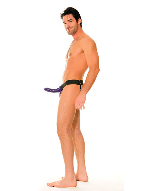 Fetish Fantasy for Him or Her Hollow Strap On Purple