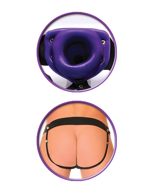 Fetish Fantasy for Him or Her Hollow Strap On Purple