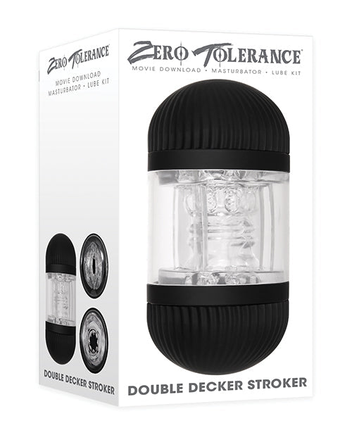 Double Decker Stroker - Black/Clear