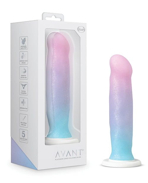 Blush Avant D17 Lucky Silicone Dildo - Pink/Blue