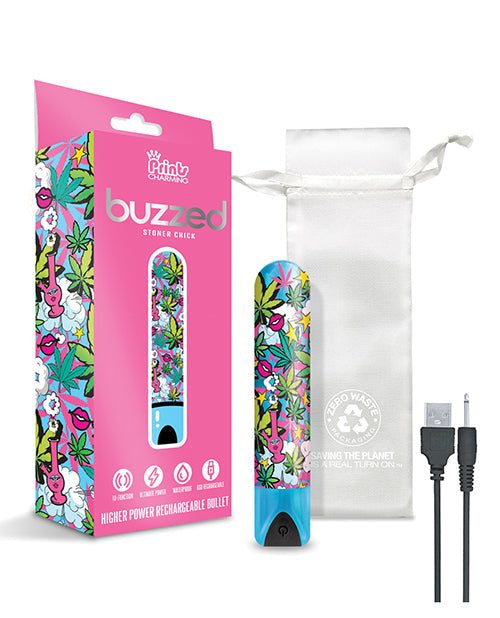 Buzzed 3.5" Rechargeable Bullet - Blue