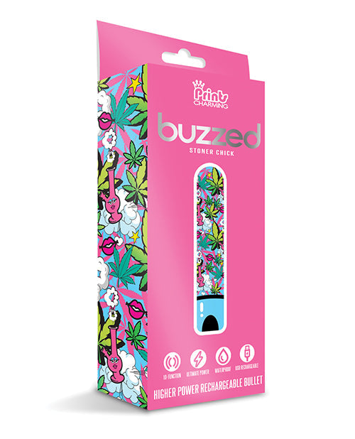 Buzzed 3.5" Rechargeable Bullet - Blue