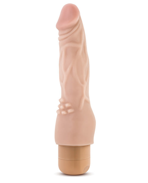 Dr. Skin Vibe 4 - 8" Vibrating Dildo - Beige