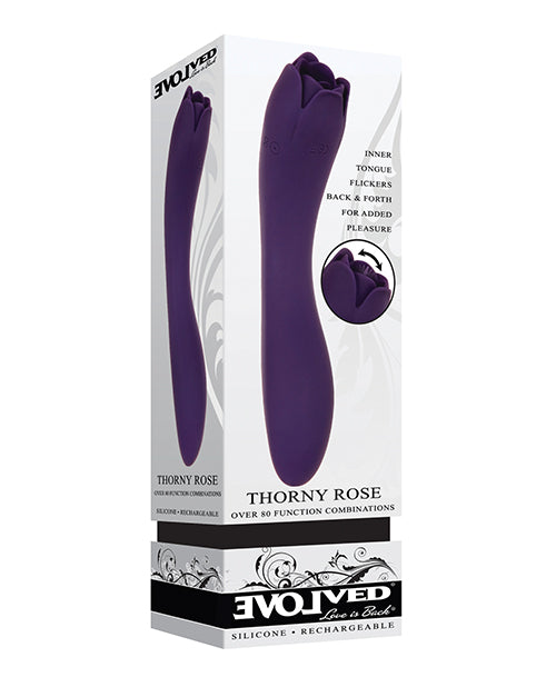 Thorny Rose Dual End Massager - Purple