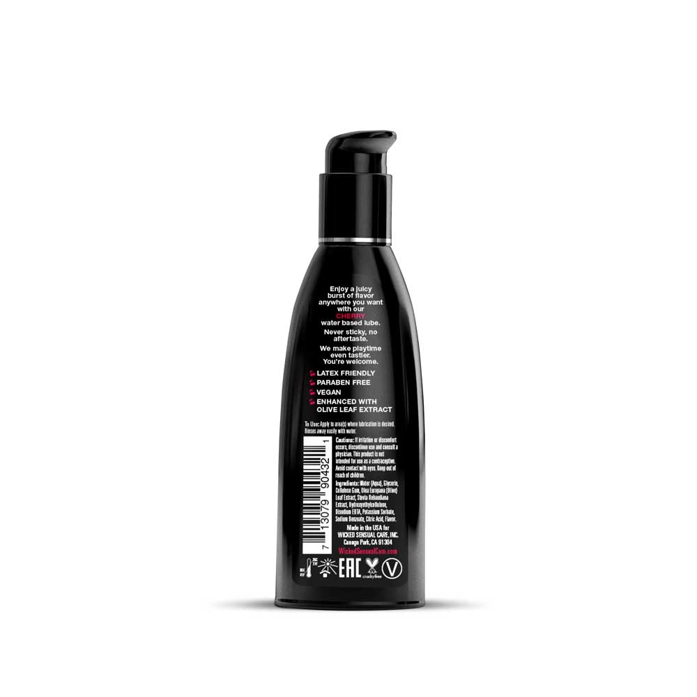 Aqua Cherry Flavored Water Based Intimate Lubricant - 4 Fl. Oz.