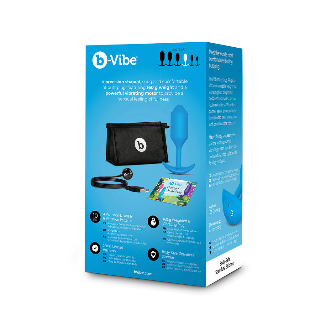 b-Vibe Vibrating Snug Plug 3 L Blue