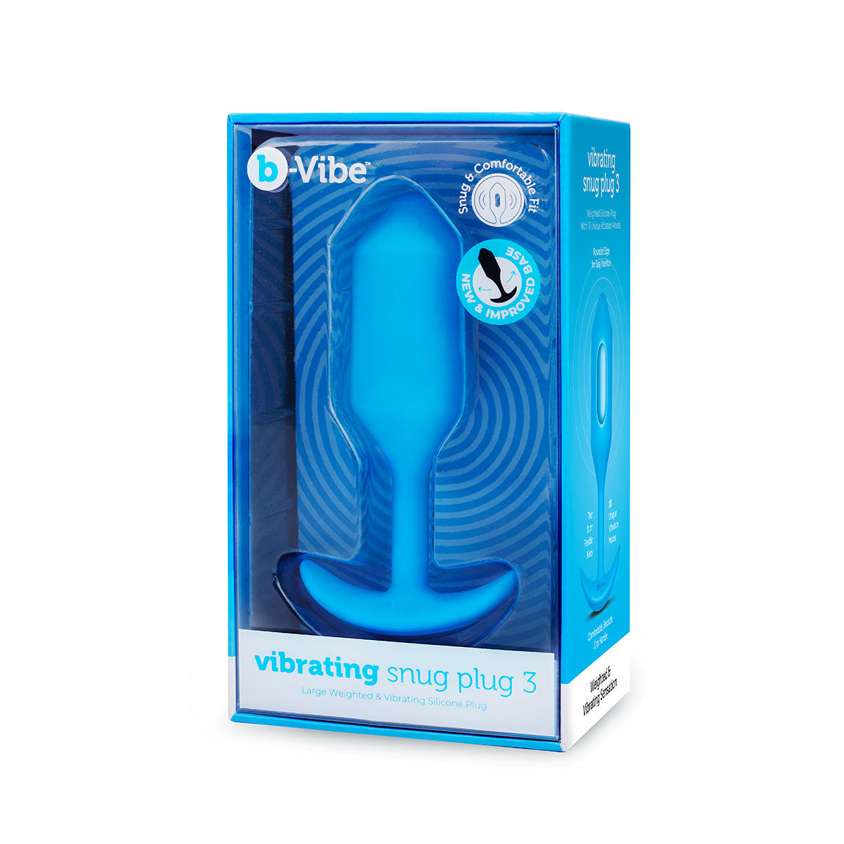 b-Vibe Vibrating Snug Plug 3 L Blue