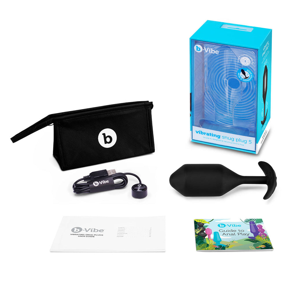 b-Vibe Vibrating Snug Plug 5 XXL Black