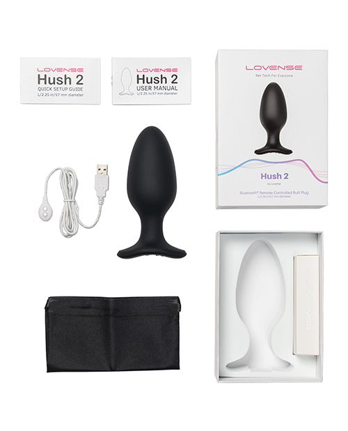 Lovense Hush 2 Vibrating Butt Plug - 2.2 in