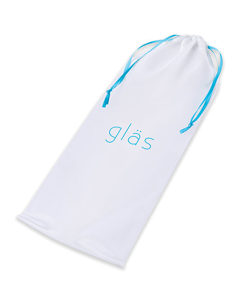 Glas 9" Purple Rose Nubby Glass Dildo