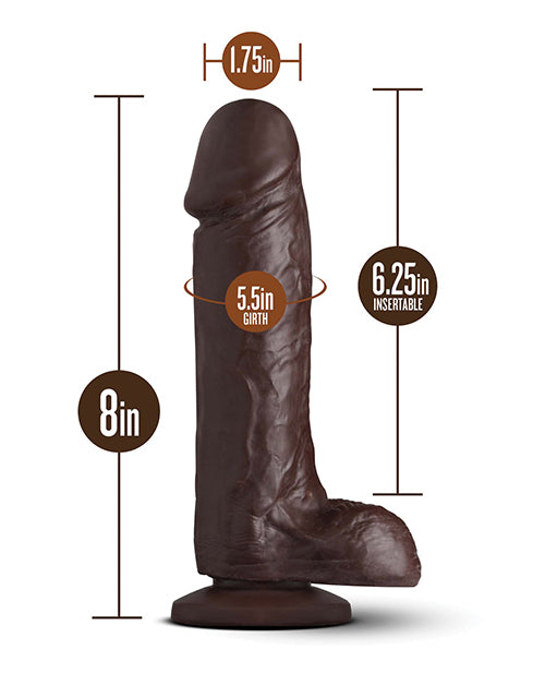 Coverboy Movie Star 8" Dildo - Chocolate