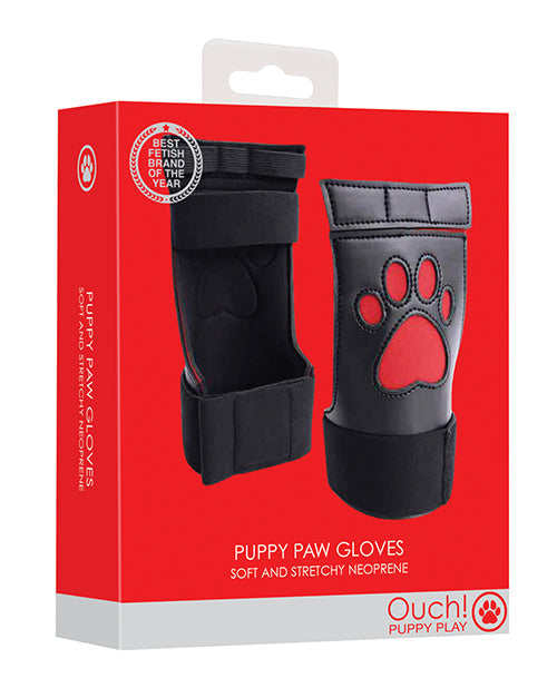 Shots Ouch Puppy Play Gloves - Red