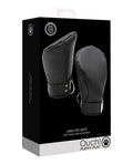 Ouch Puppy Play Lined Fist Mitts - Black