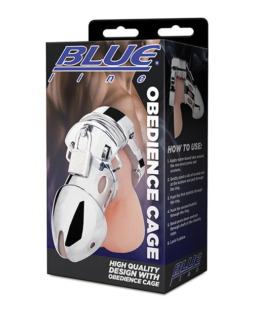 Blue Line Obedience Cage Silver