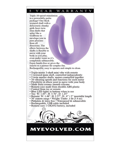 Evolved Petite Tickler Mini Vibe - Purple