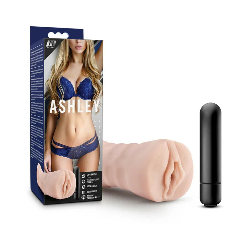 M for Men Male Ashley Vagina Stroker with Bullet Vibrator