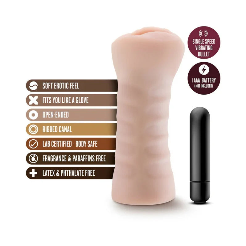 M for Men Male Ashley Vagina Stroker with Bullet Vibrator